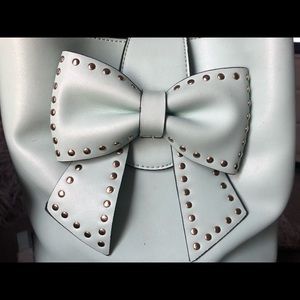 Betsey Johnson Hopeless Romantic Studded Bow Tote